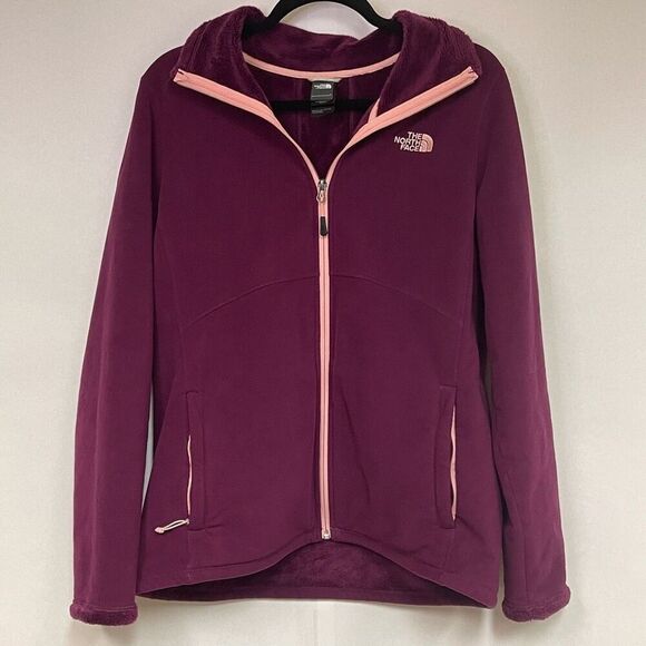 The North Face Women's Large Morning Glory Fleece Jacket Full Zip Purple Pink - Picture 1 of 12